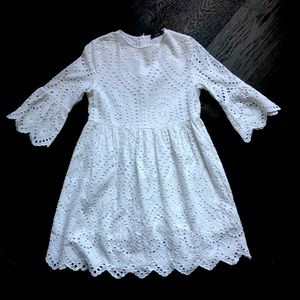 SHEIN White Eyelet Summer Dress